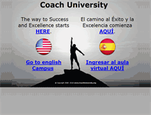Tablet Screenshot of coachuniversity.org